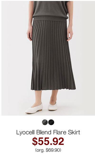 Shop Lyocell Blend Flare Skirt