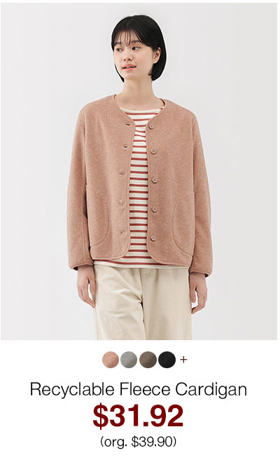 Shop Women's Recyclable Fleece Cardigan