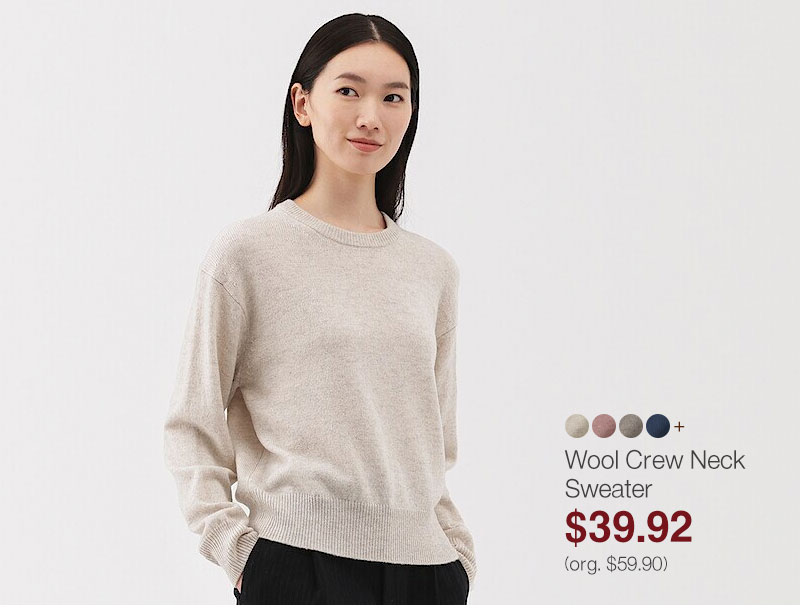 Shop Women's Wool Crew Neck Sweater