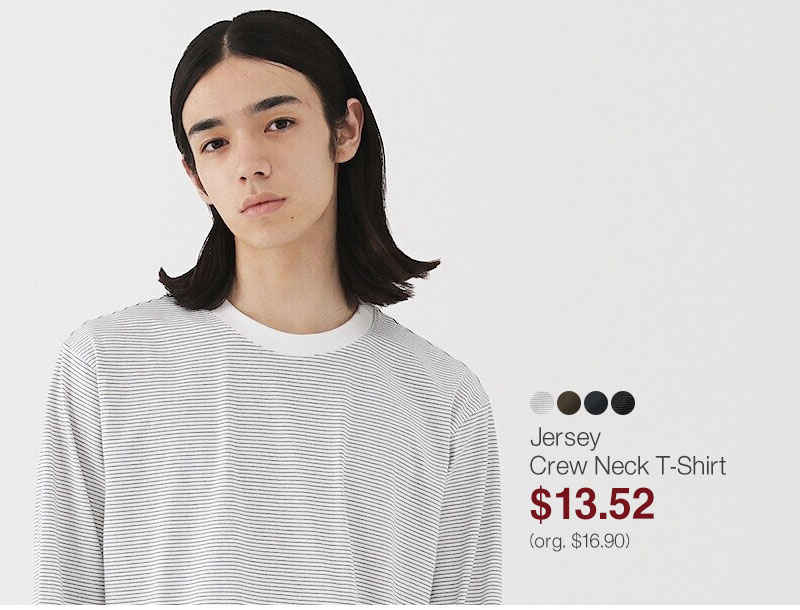 Shop Men's Jersey Crew Neck T-Shirt