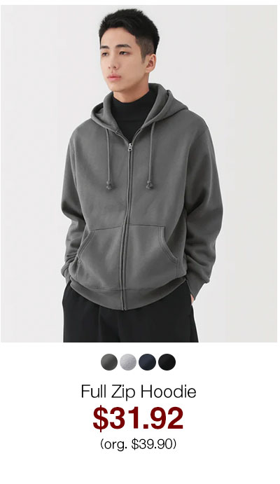 Shop Men's Full Zip Hoodie
