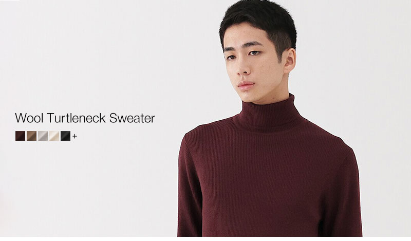 Shop Men's Wool Turtleneck Sweater