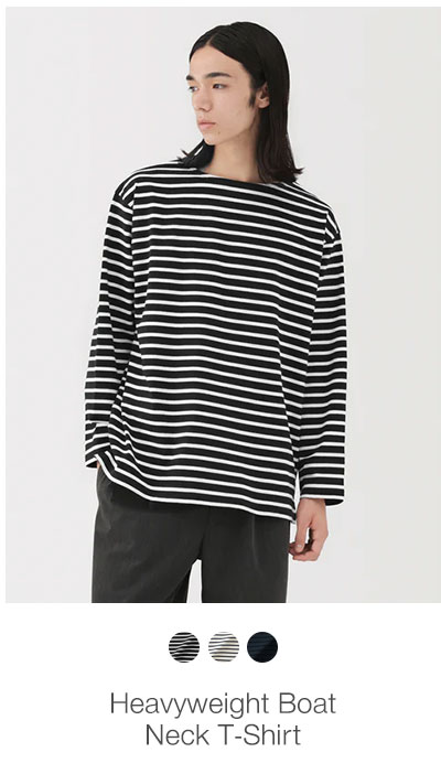 Shop Heavyweight Boat Neck T-Shirt 