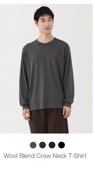 Shop Wool Crew Neck T-Shirt