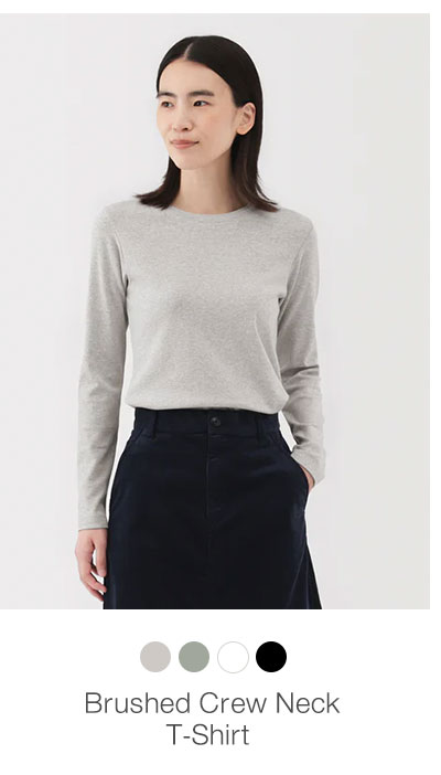 Shop Brushed Crew Neck T-Shirt