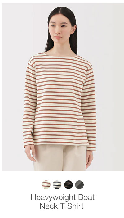 Shop Heavyweight Boat Neck T-Shirt