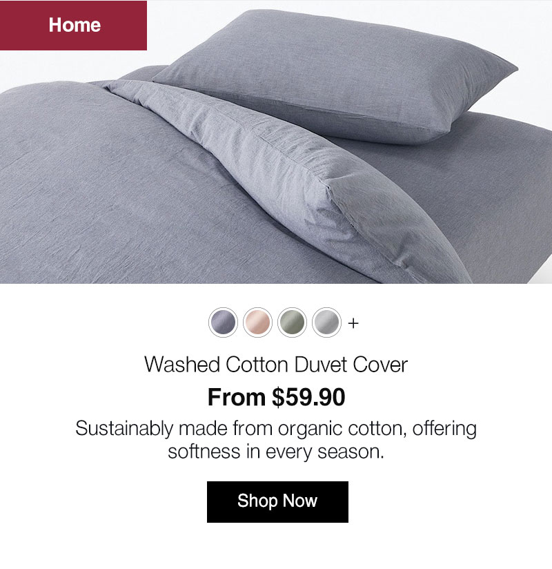 Shop Washed Cotton Duvet Cover