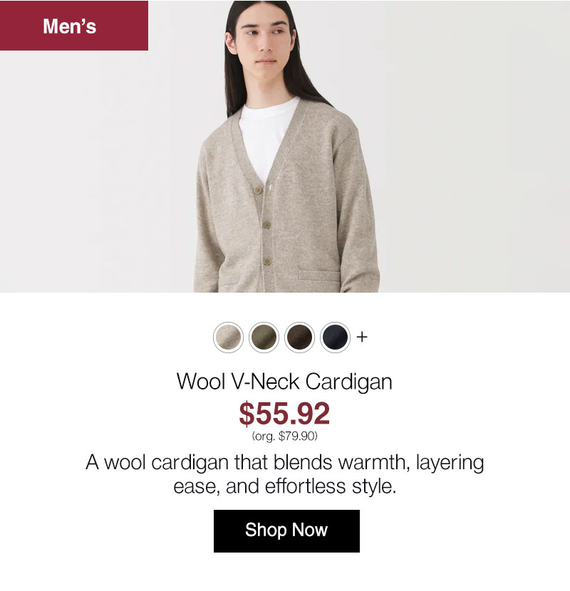 Shop Wool V-Neck Cardigan