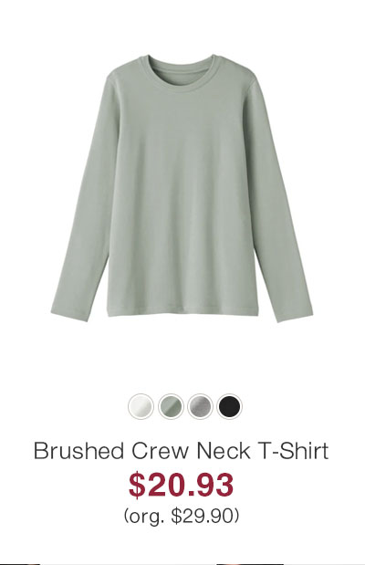 Shop Brushed Crew Neck T-Shirt