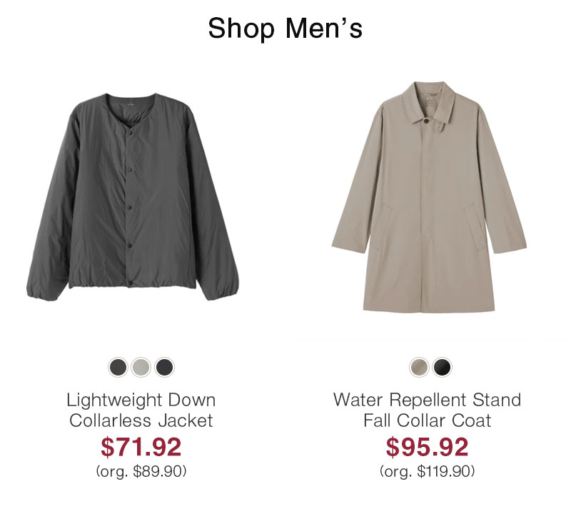 Shop 20% OFF Men's Outerwear