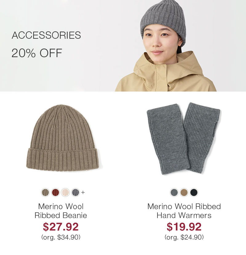 Shop Accessories 20% OFF
