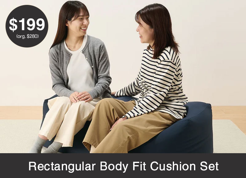 Shop Rectangular Body Fit Cushion Set $199