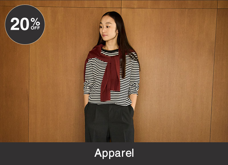 Shop Apparel 20% OFF 