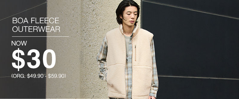 Shop Boa Fleece Outerwear Now $30