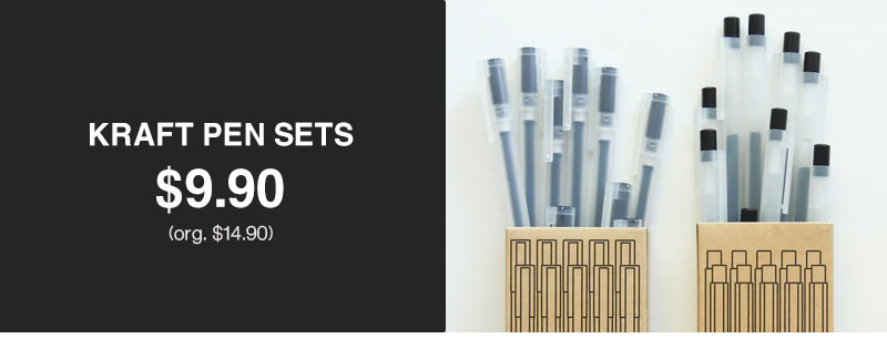 Shop Kraft Pen Set Now $9.90