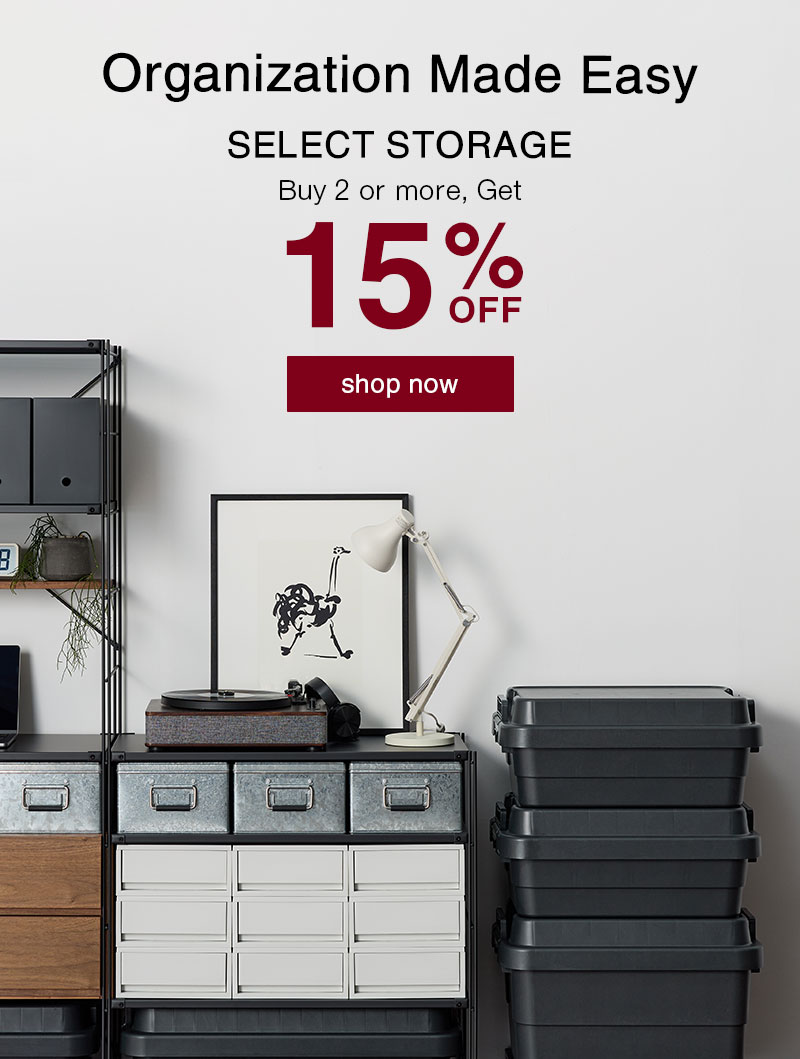 Select Storage: Buy 2+, Get 15% OFF