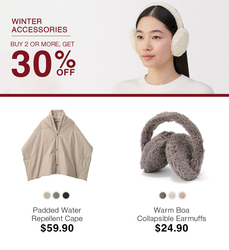 Shop Winter Accessories 2+ 30% OFF