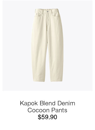Shop Kapok Blend Denim Cocoon Pants
