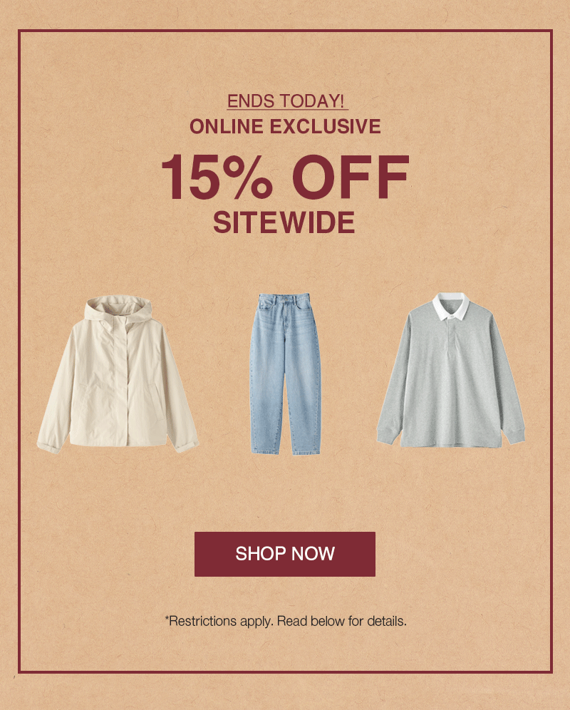 Shop 15% OFF Sitewide