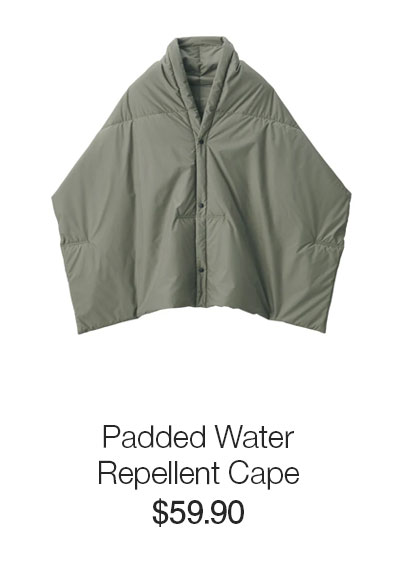 Shop Padded Water Repellent Cape