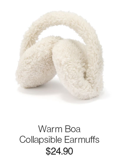 Shop Warm Boa Collapsible Earmuffs