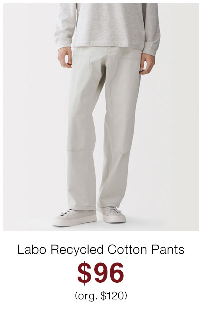 Shop Labo Recycled Cotton Pants