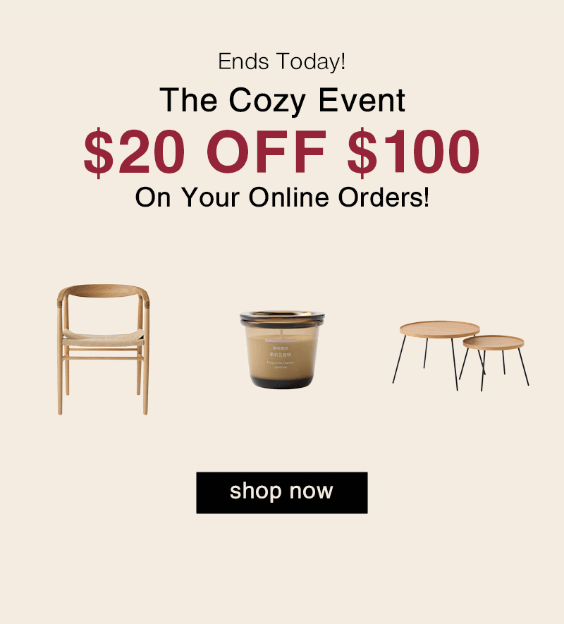 The Cozy Event $20 OFF $100 online orders