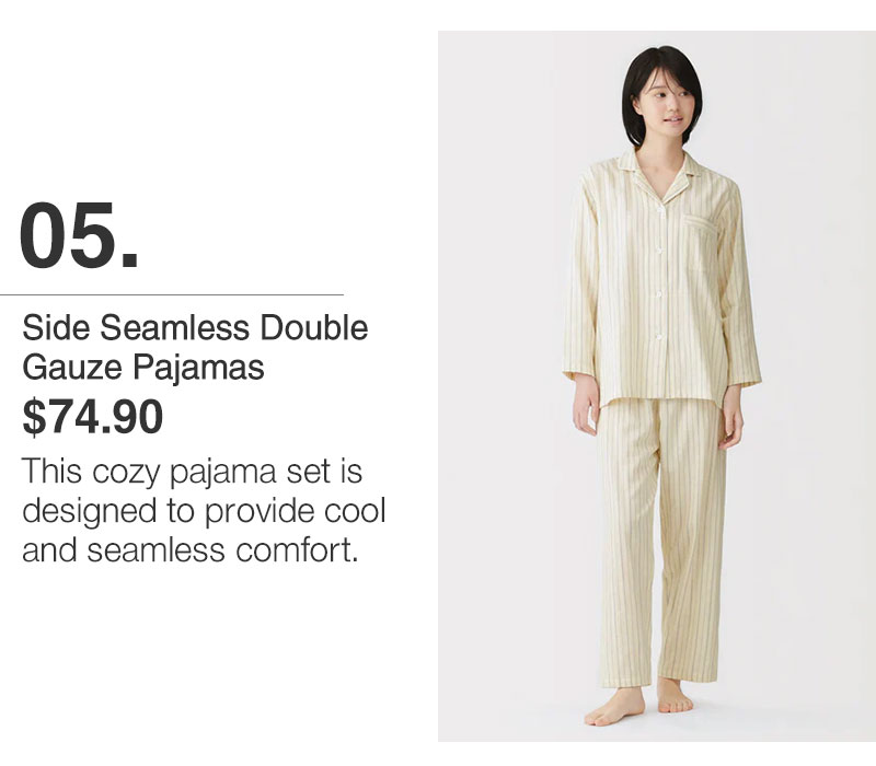 Shop Side Seamless Double Gauze Pajamas