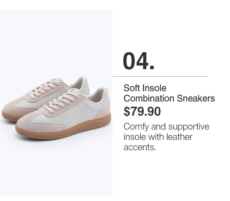 Shop Soft Insole Combination Sneakers