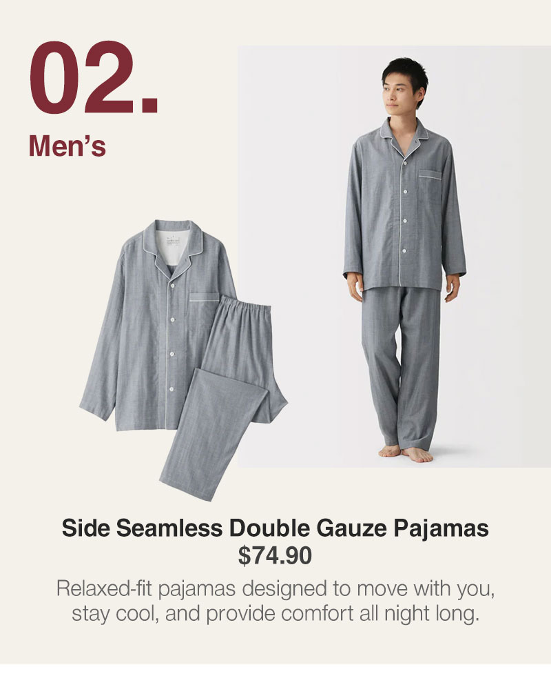 Shop Side Seamless Double Gauze Pajamas