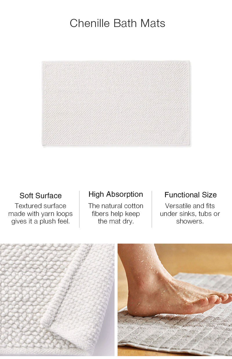 Shop Chenille Bath Mats
