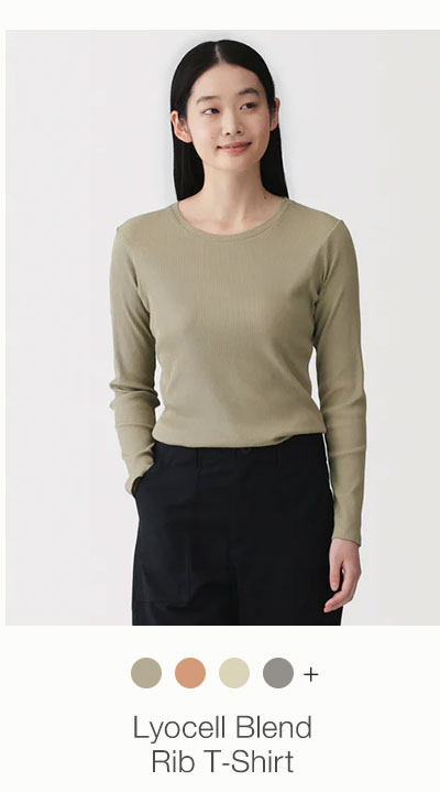 Shop Women's Lyocell Blend Rib T-Shirt