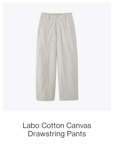 Shop Labo Cotton Canvas Drawstring Pants
