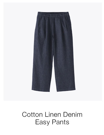 Shop Cotton Linen Denim Easy Pants