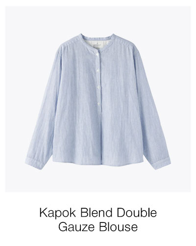 Shop Kapok Blend Double Gauze Blouse