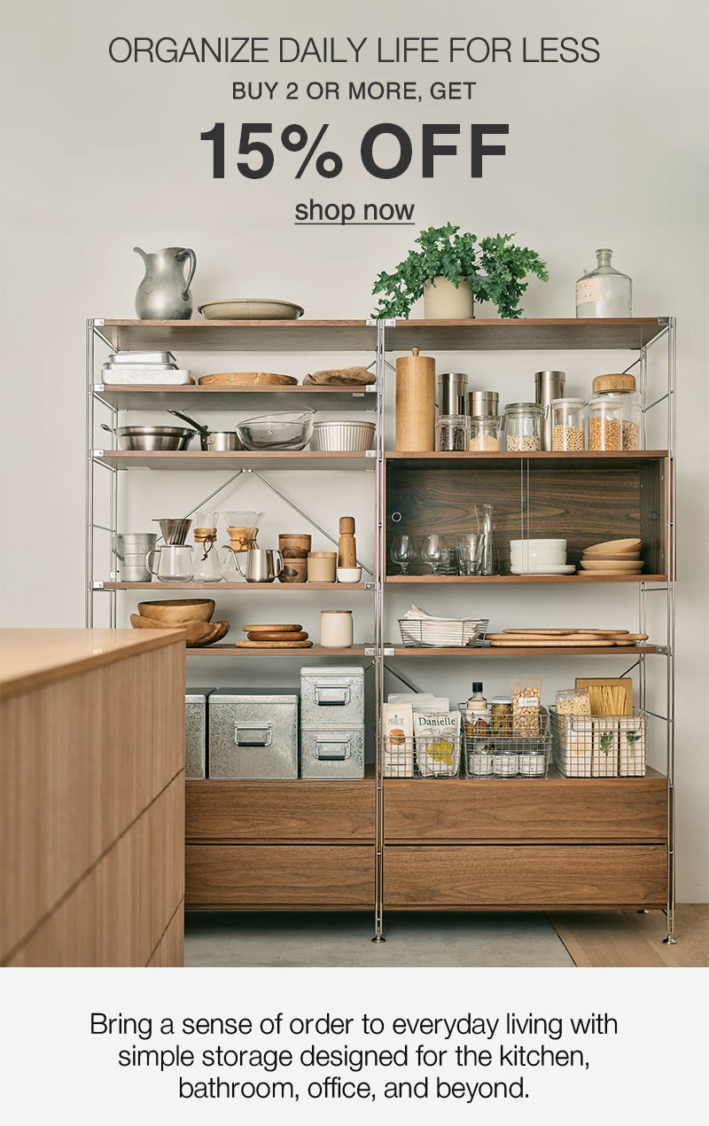 Organize Daily Life For Less: Buy 2 or more, get 15% OFF 