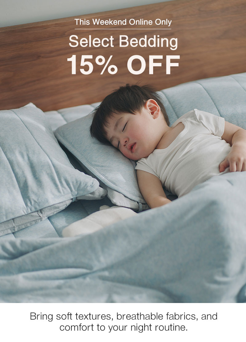 Online Only: Select Bedding 15% OFF