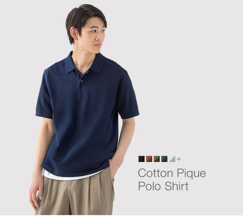 Shop Cotton Pique Polo Shirt