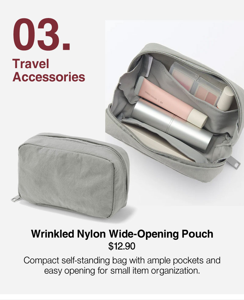 Shop Nylon Wide-Opening Pouch