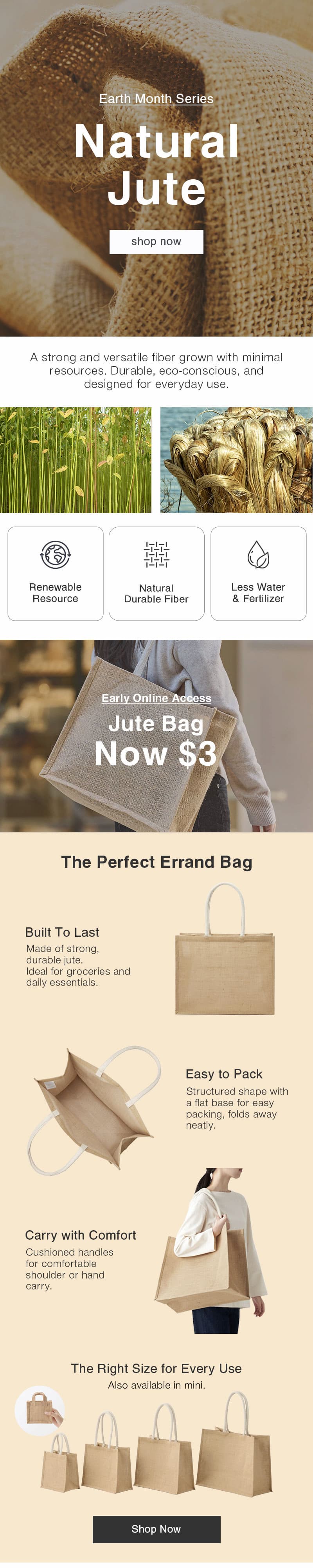 Shop Natural Jute strong, durable, natural fiber.