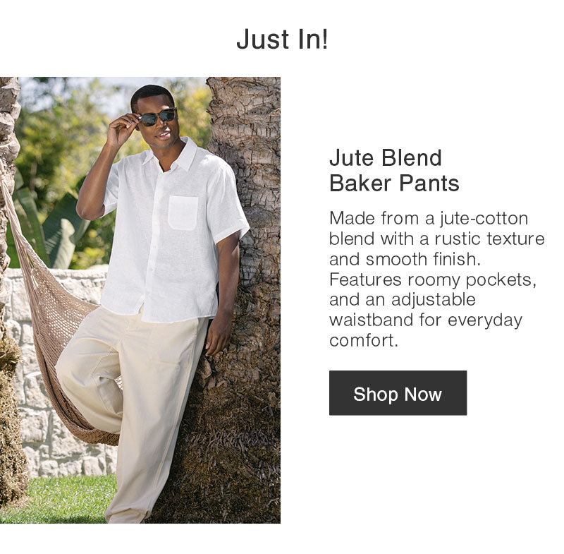 Shop Jute Blend Baker Pants