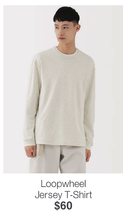 Shop Loopwheel Jersey T-Shirt