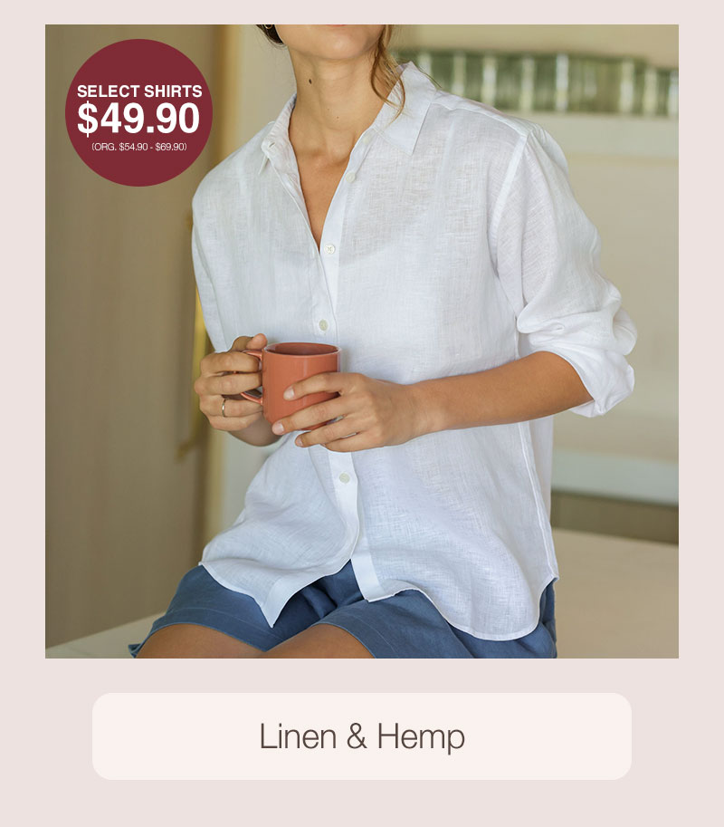 Shop Linen Apparel
