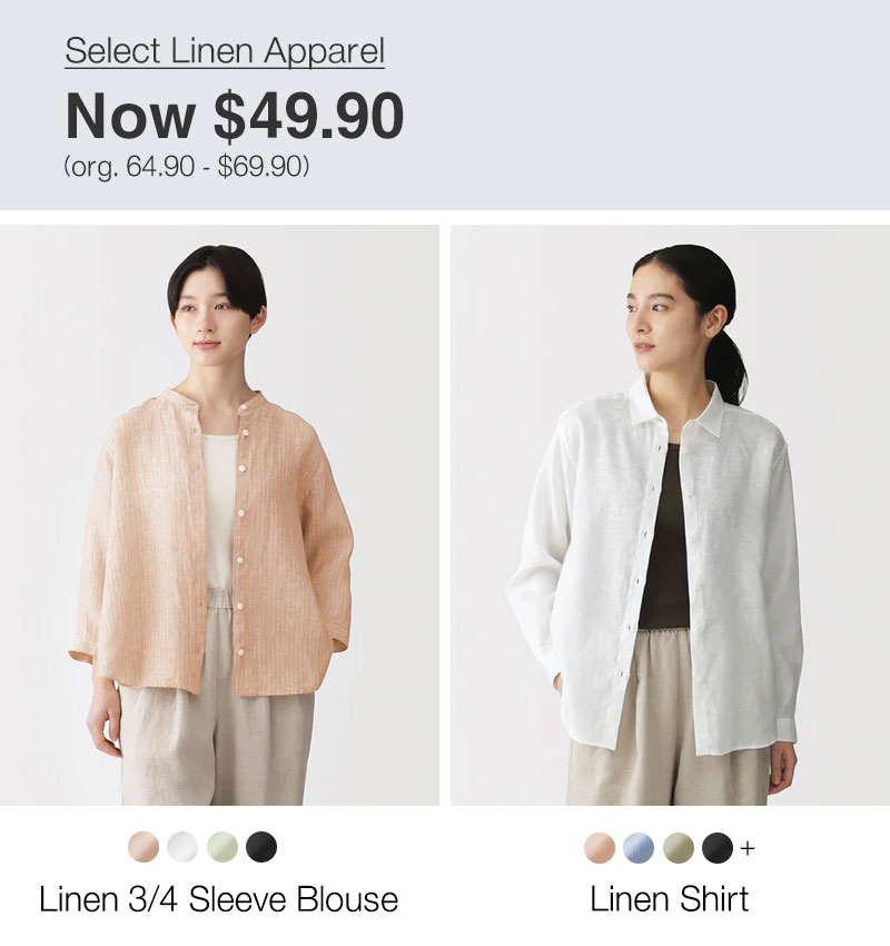 Shop Select Linen Apparel