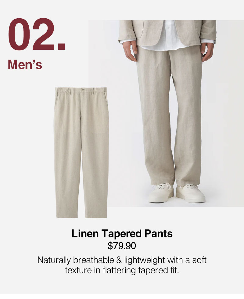 Shop Linen Tapered Pants