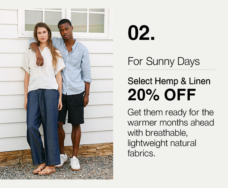 Shop Select Hemp & Linen Sale