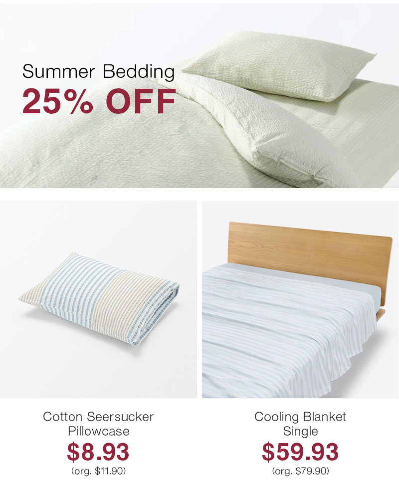 Shop Summer Bedding 25% OFF