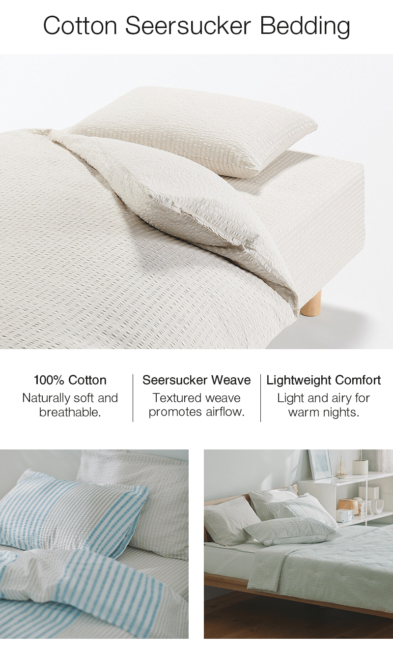 Shop Cotton Seersucker Bedding