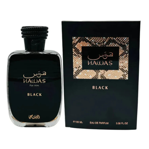 Hawas Black EDP 100 ML for Men - Rasasi