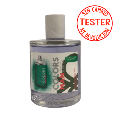 Colors Man Green EDT 100 ML ( Tester -Probador) - Benetton